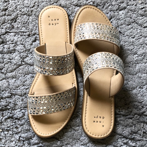 a new day | Shoes | Target Kersha Embellished Slide Sandals A New Day |  Poshmark
